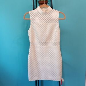 Elizabeth and James lazer cut neoprene mini dress